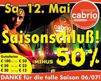 Saisonschluss - Minus 50%@Cabrio