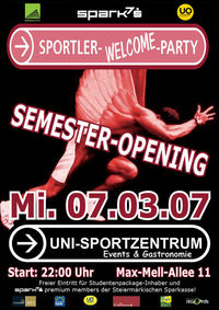 Sportler-Welcome-Party@Uni-Sportzentrum