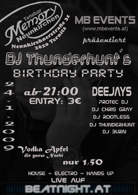 djthunderhunt´s Birthday@Tanzbar Memory