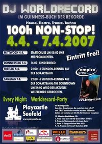DJ-Worldrecord 100h NON STOP!@Playcastle Seefeld