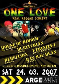 ONE LOVE Reggae Concert@ARGEkultur