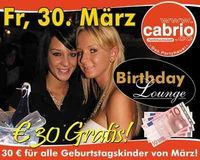 Birthday Lounge@Cabrio