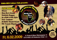1st African Music And Song Contest @Porgy & Bess