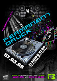 Permanent Druck mit Starburst@Florido Club