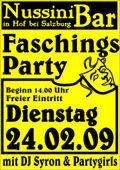 Faschings Party@Nussini Bar mit Saal