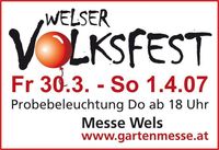 Welser Volksfest - Probebeleuchtung