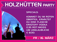 Holzhütten Party