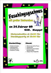 Faschingsgschnas @Gasthaus Kappl