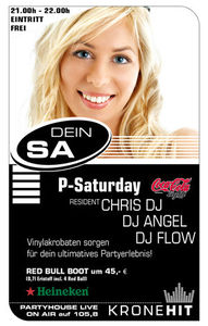 P-Saturday live on Air auf 88,6@Partyhouse Auhof