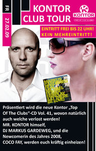 Kontor Club Tour@Tanzpalast Oepping