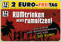 Rum trinken statt rumsitzen