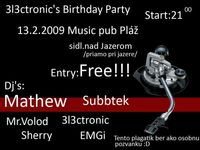 313ctronic's Birthday Party@Music Pub Pláž