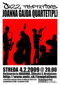 >>JAZZ TEMPTATIONS by Joanna Gajda Quartet@Reštaurácia Abadona