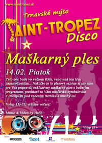 Maškarný Ples Exclusive!@Disco Saint Tropez