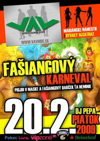 Fašiangový Karneval@VAV Music Dance Club