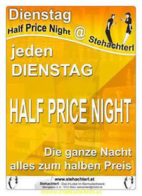 Half Price Night @ Stehachterl