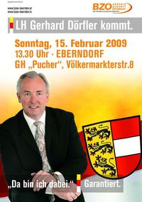 LH Gerhard Dörfler kommt.@Gasthaus Pucher