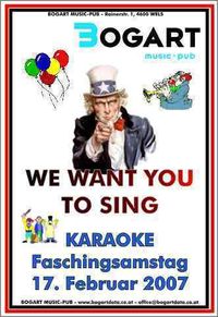 Faschings - Karaoke@Bogart Music Pub