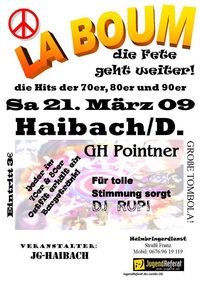 La Boum die Fete geht weiter!@Gasthaus Pointner