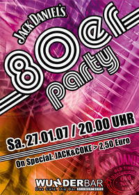 80er PARTY presented by JackDaniels@Wunderbar