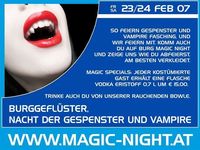 Burggeflüster, Nacht der Gespenster und Vampire@Magic Night