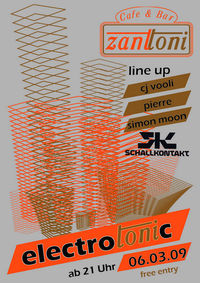 electroTONIc@Cafe & Bar Zanttoni