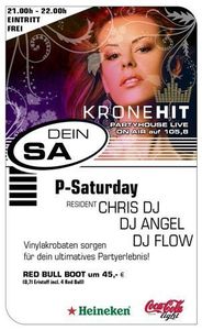 P-Saturday live on Air auf 88,6@Partyhouse Auhof