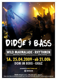 "DIDGE & BASS" mit Wild Marmalade und RhythMen@Dom im Berg