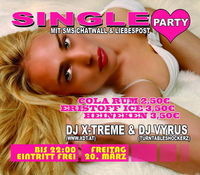 Single Party mit SMS Chatwall & Liebespost@P2