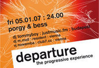 departure - progressive house@Porgy & Bess