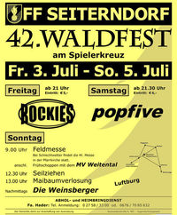 42. Waldfest der FF Seiterndorf@Spielerkreuz