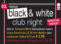 Black & White Club Night