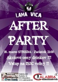 After Party  - Lamavica FHI@Calabria Club