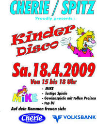 Kinderdisco@Tanzcafe Cherie Spitz