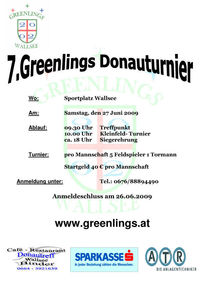 Greenlings Donauturnier@Fussballplatz Wallsee a.d Donau