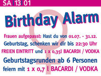 Birthday Alarm for Girls@Excalibur