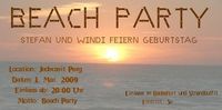 Beach Party!! Stefan und Windi feiern Geburtstag