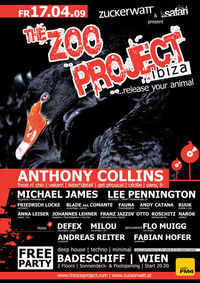 Zuckerwatt & Safari presents THE ZOO PROJECT Ibiza with Anthony Collins@Badeschiff