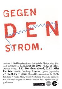 Gegen den Strom@Cafe Strom