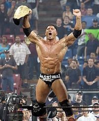 WWE SUMMERSLAM John Cena vs Batista = WINNER BATISTA