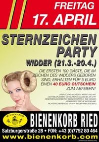 Sternzeichen Party @Bienenkorb Ried