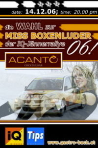 Wahl zur Miss Boxenluder der IQ-Jän@Acanto-Bar