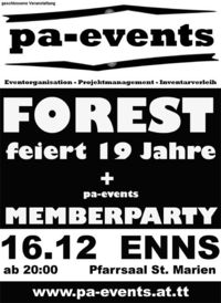 Forest feiert 19 Jahre@Pfarrsaal