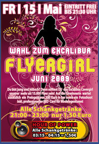 Wahl zum Excalibur Flyer Girl Juni 2009@Excalibur