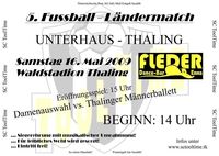 5. Ländermatch@Waldstadion Thaling