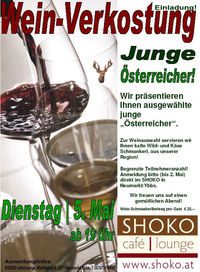 Weinverkostung im Shoko