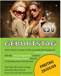 Geburtstag@Lava Lounge Linz