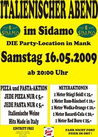 Italienischer Abend im Sidamo@Cafe Sidamo Mank