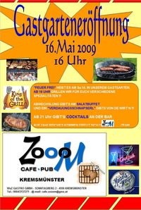 Gastgarteneröffnung@Cafe Pub Zooom