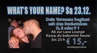 Whats your name?@Lava Lounge Linz